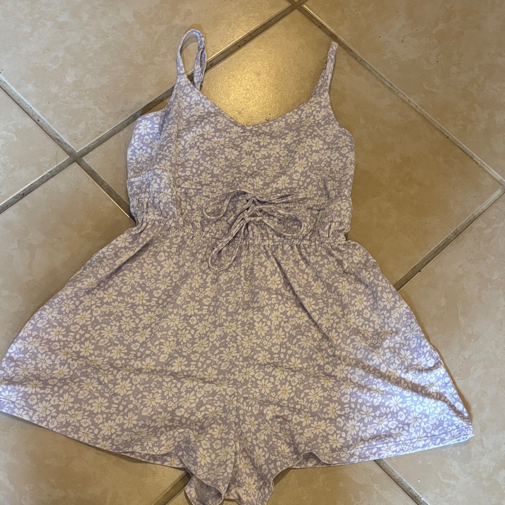 Hollister Lavender Floral Romper